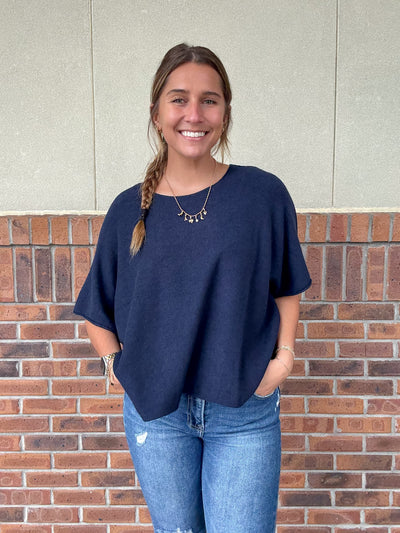 Boxy Babe Short Sleeve Sweater