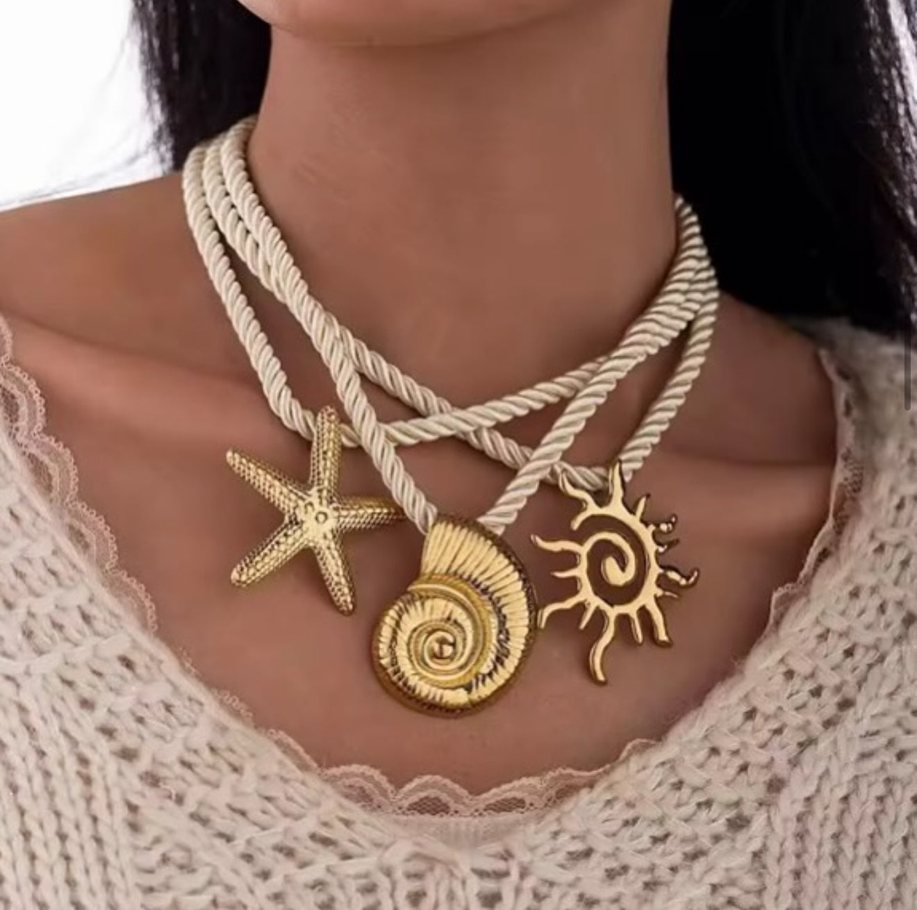 Pendent Rope Necklace