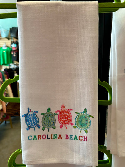 Multicolor Turtles Beach Tea Towel