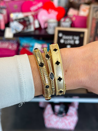 Black Diamonds Omega Bangle