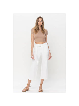 Vervet High Rise Wide Leg With Self Belt