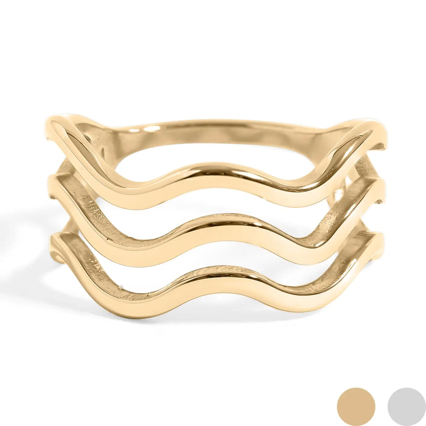 Triple Wave Geometric Ring