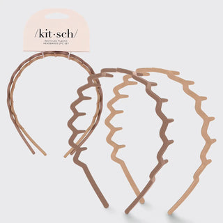 KITSCH Zig Zag Headband 2pc - Neutral