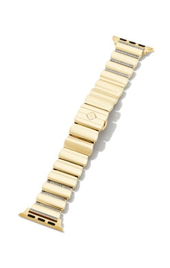 Kendra Scott Gold Tone Leanor Clear Crystal Apple Watch Band