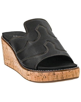 Corky's Neon Moon Sandals - Black