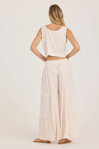 Textured Slub Knit Pant