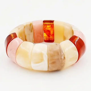 Acrylic Squared Stretch Bracelet
