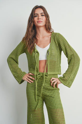 Hold On Tie Front Sweater