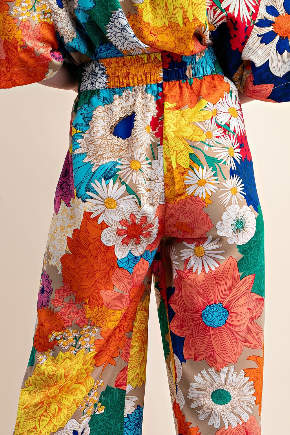 Vibrant Poppin' Floral Pant