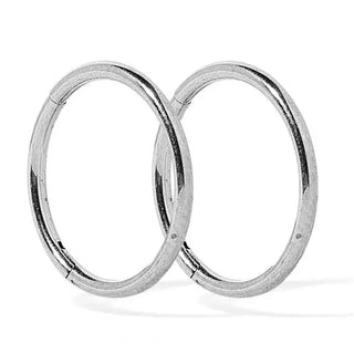 Linny Co Huggie Infinity Hoop Earrings - Ava Silver 10mm
