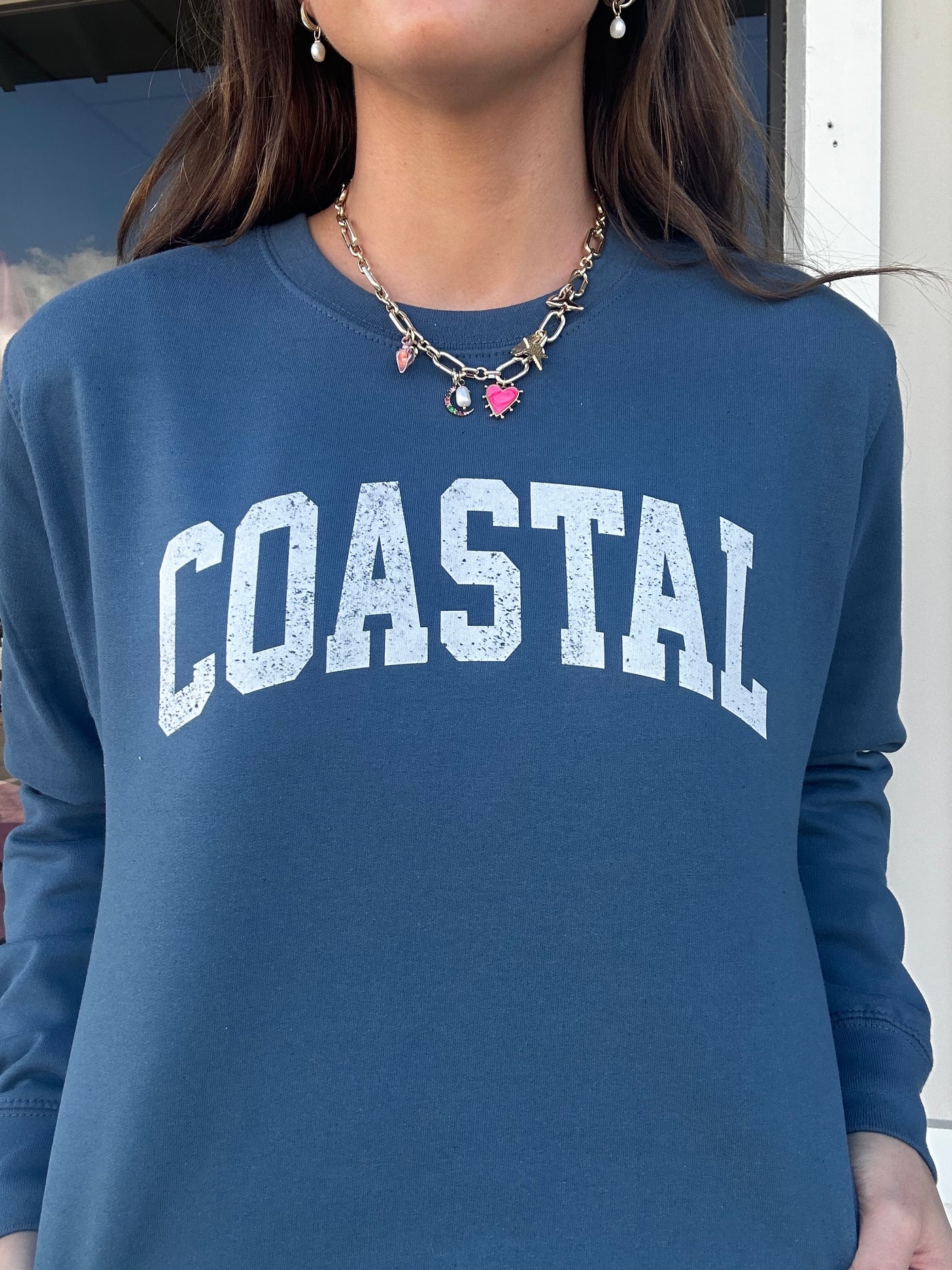 "Coastal" Crewneck Sweatshirt