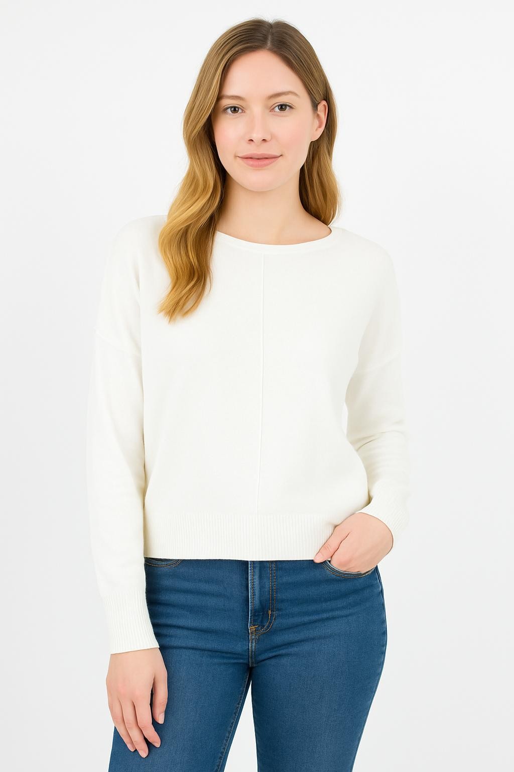 Raina Center Stitch Sweater
