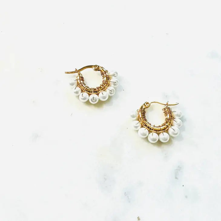 Pearl Drop Waterproof Earrings