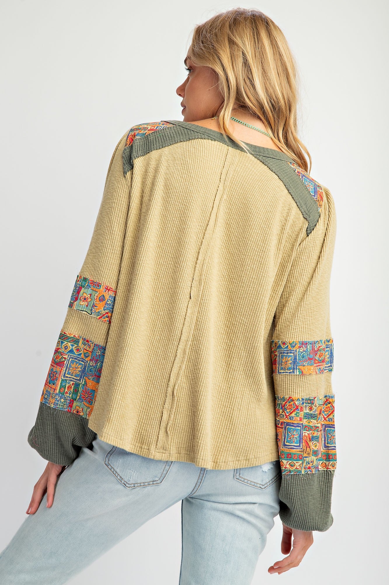 Savannah Textured Long Sleeve Top by Easel