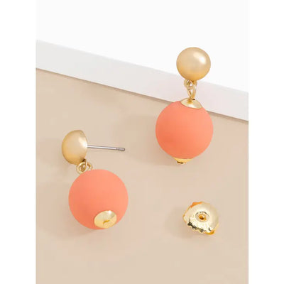 Zenzii 14mm Resin Bead Drop Earring