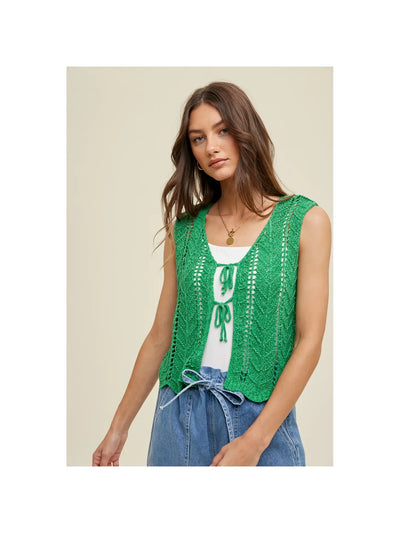 Scallop Crochet Vest