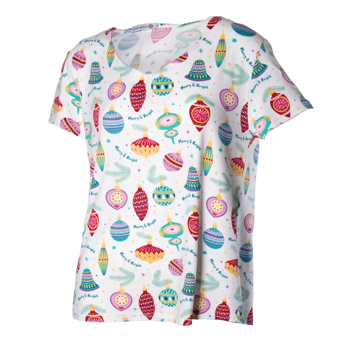 Merry & Bright Ornaments Loungewear Pants Set