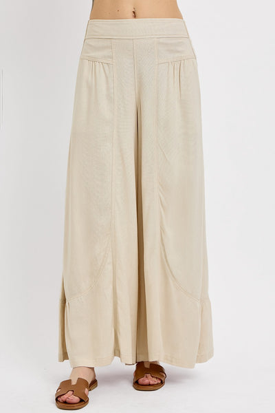 Risen Pull-On Linen Pants