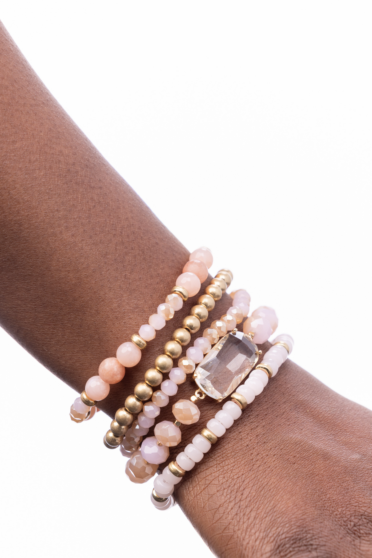 Crystal Beaded Bracelet Stacks