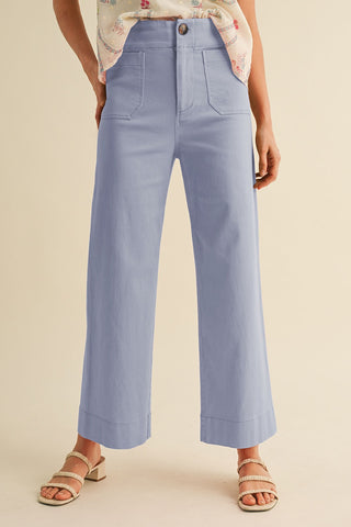 Patch Pocket Cropped Pants