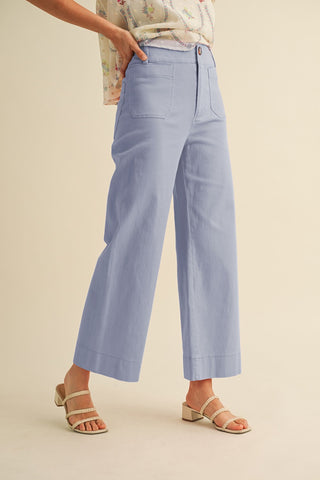 Patch Pocket Cropped Pants