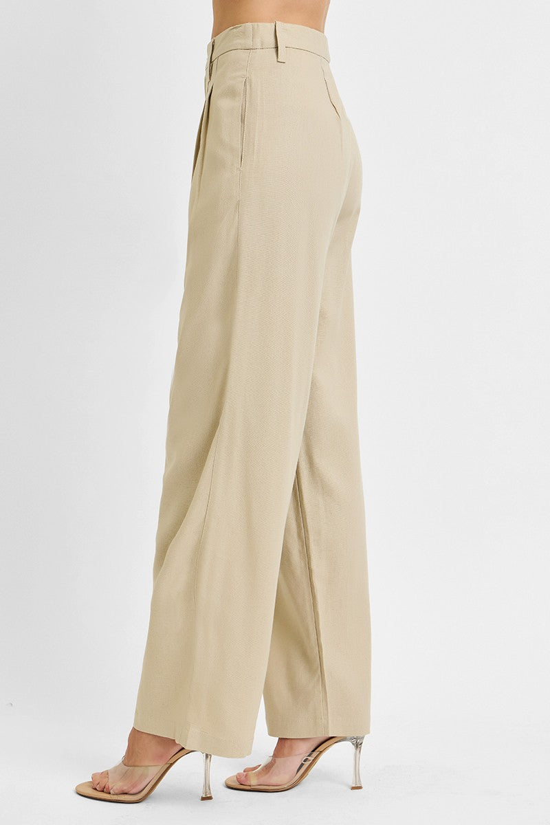 Risen Baggy Linen Pants