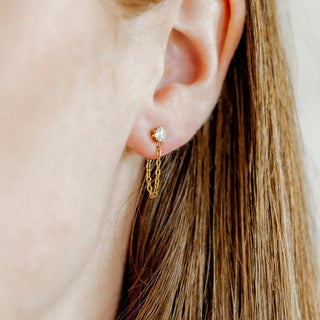 Linny Co Screwback Stud Earrings - Indy Gold