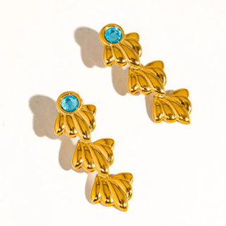 Clay Shell Drop Earrings