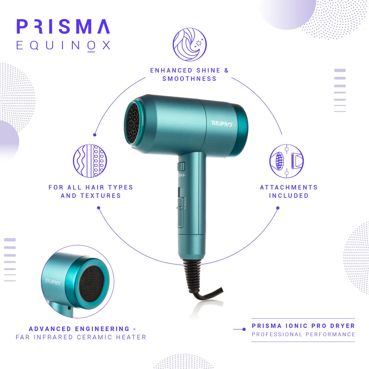 Prisma Pro Dryer with Adjustable Airflow Technology