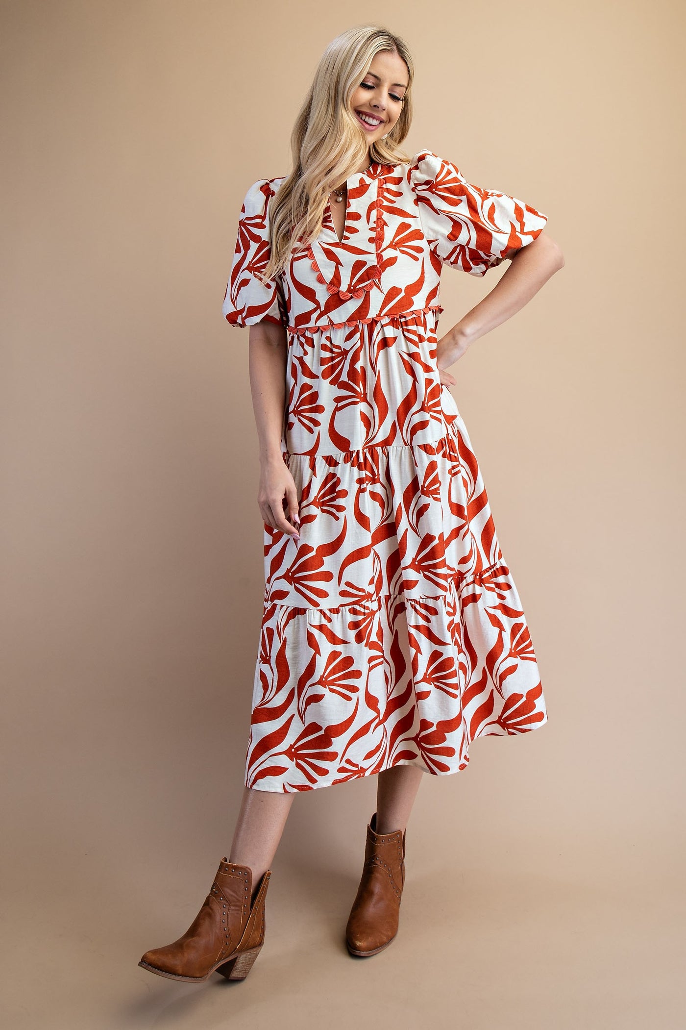 Burnt Summer Days Maxi Dress