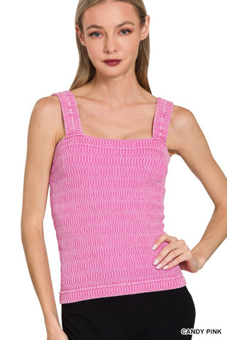 Seamless Winkle Stone Washed Tank