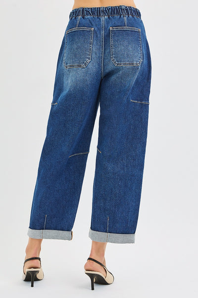 Risen Wide Cargo Barrel Jeans