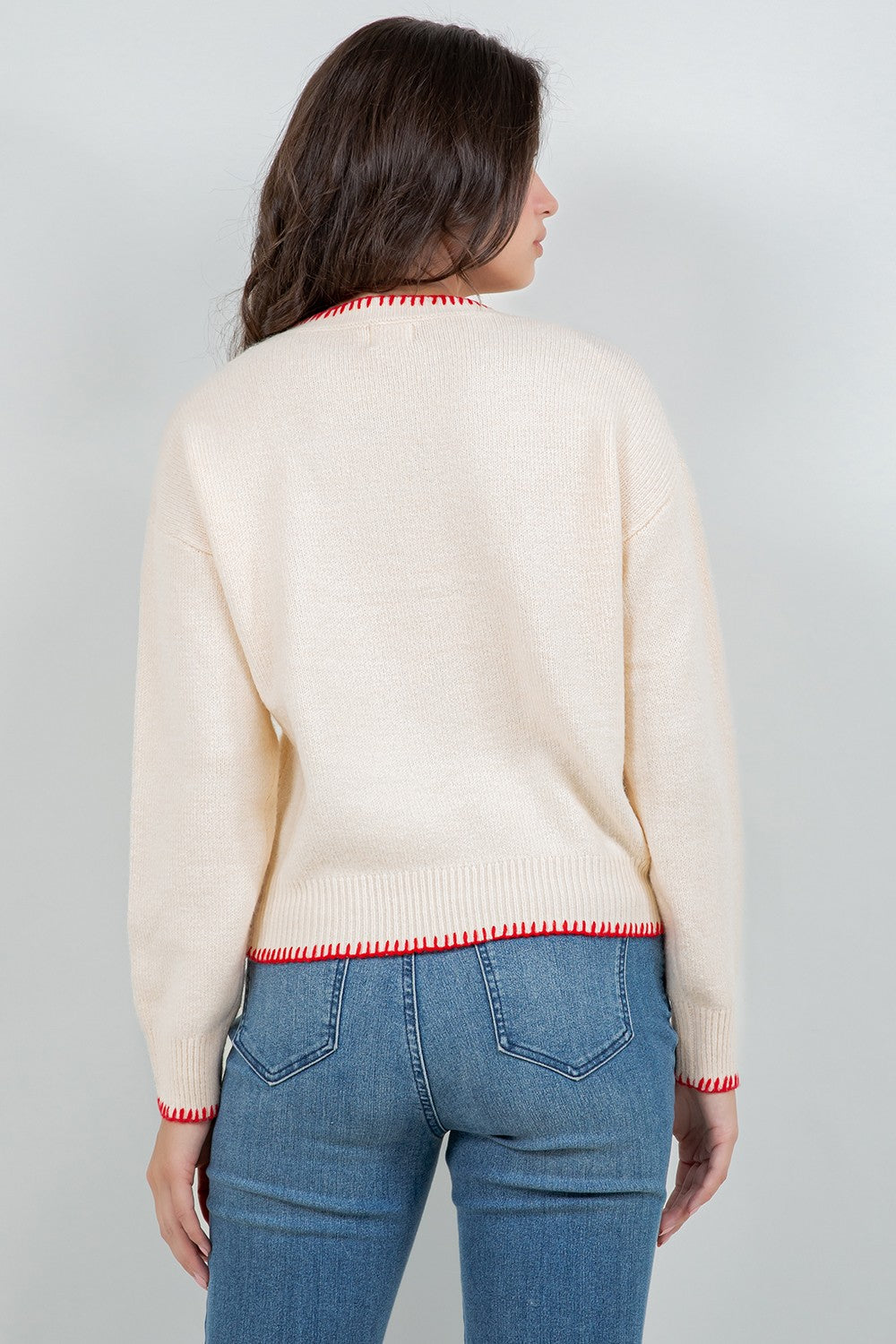 Lobster Stitch Detail Sweater