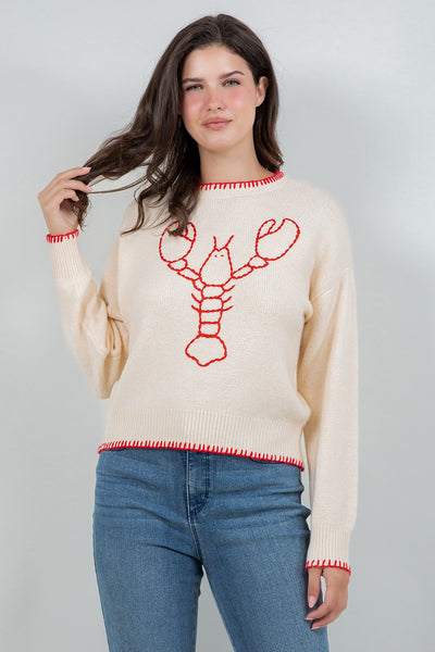 Lobster Stitch Detail Sweater