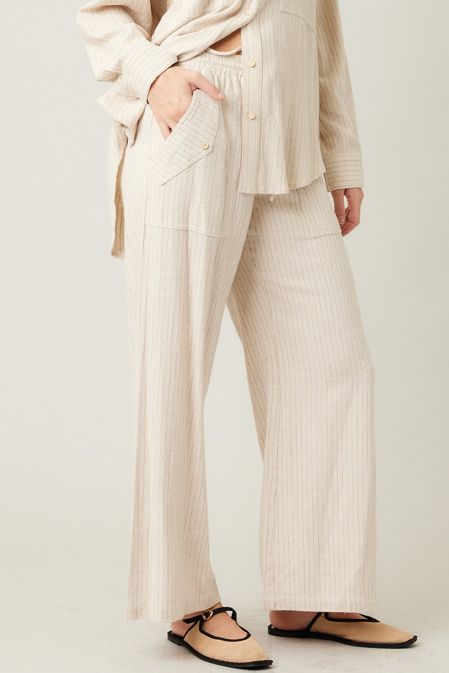 Striped Linen Pants