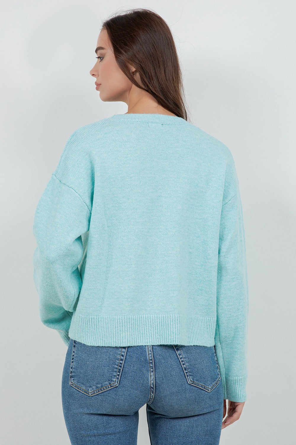 Pearl Embellished Seashell Sweater