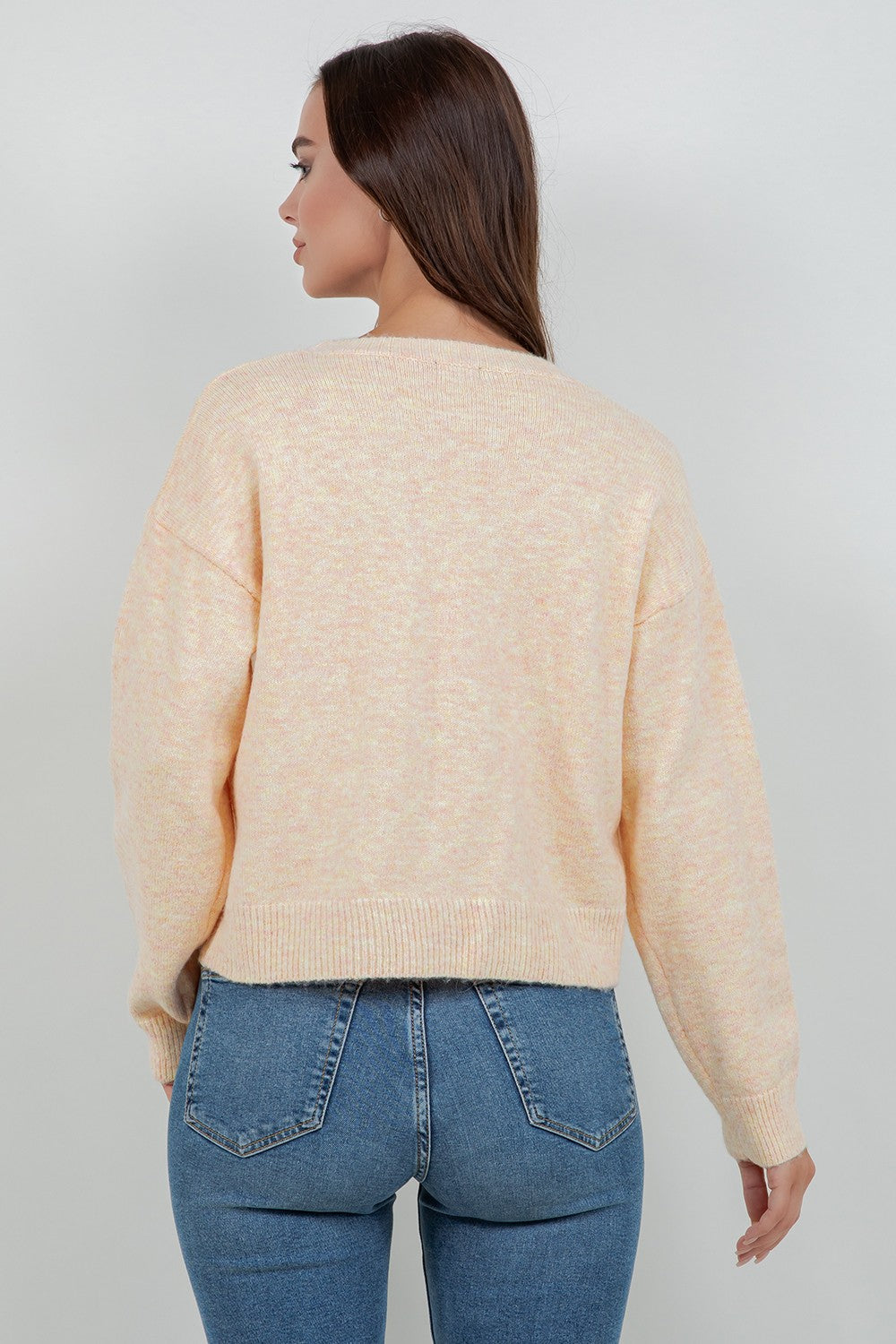 Pearl Embellished Seashell Sweater