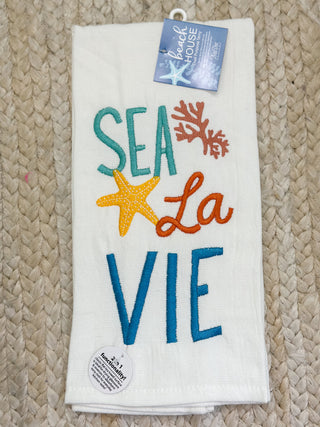 Sea La Vie Dish Towel