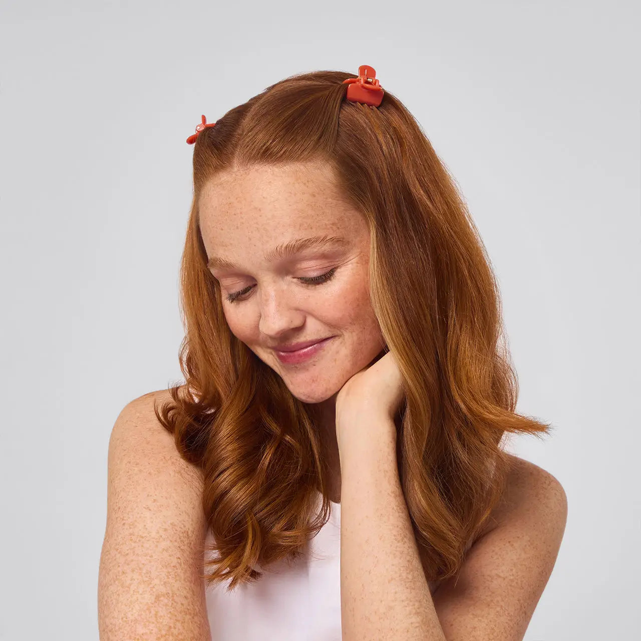 KITSCH Recycled Plastic Mini Cloud Clips 8pc - Cherry Blossom