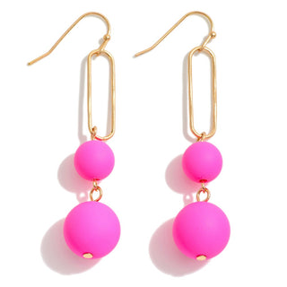 Paperclip Bead Earrings