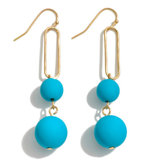 Paperclip Bead Earrings