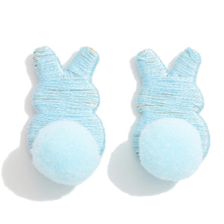Bunny Pom Pom Earring