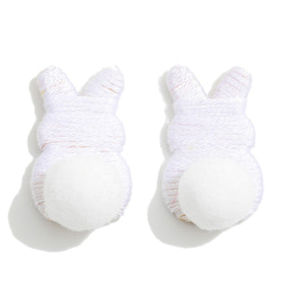 Bunny Pom Pom Earring