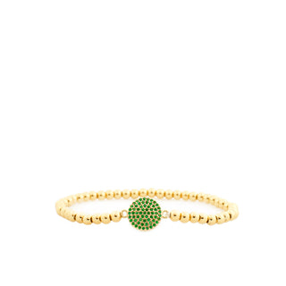 Pave Disc Stretch Bracelet