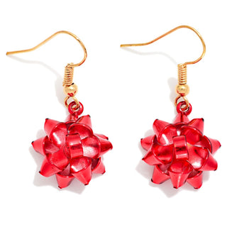 Gift Bow Drop Earrings