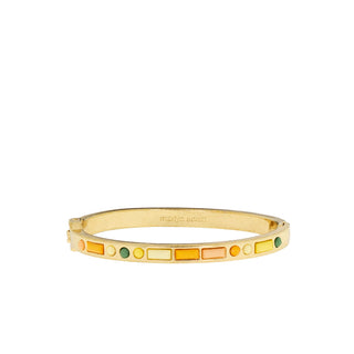 Lux Crystal Bezel & Baguette Bangle