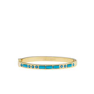 Lux Crystal Bezel & Baguette Bangle