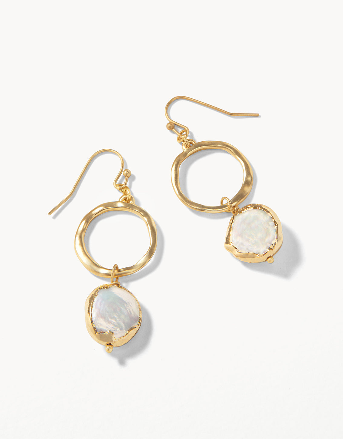 Spartina Coin Pearl Ring Earrings