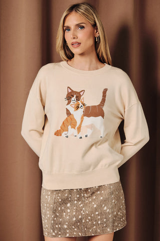 Violet's Cat Knit Sweater