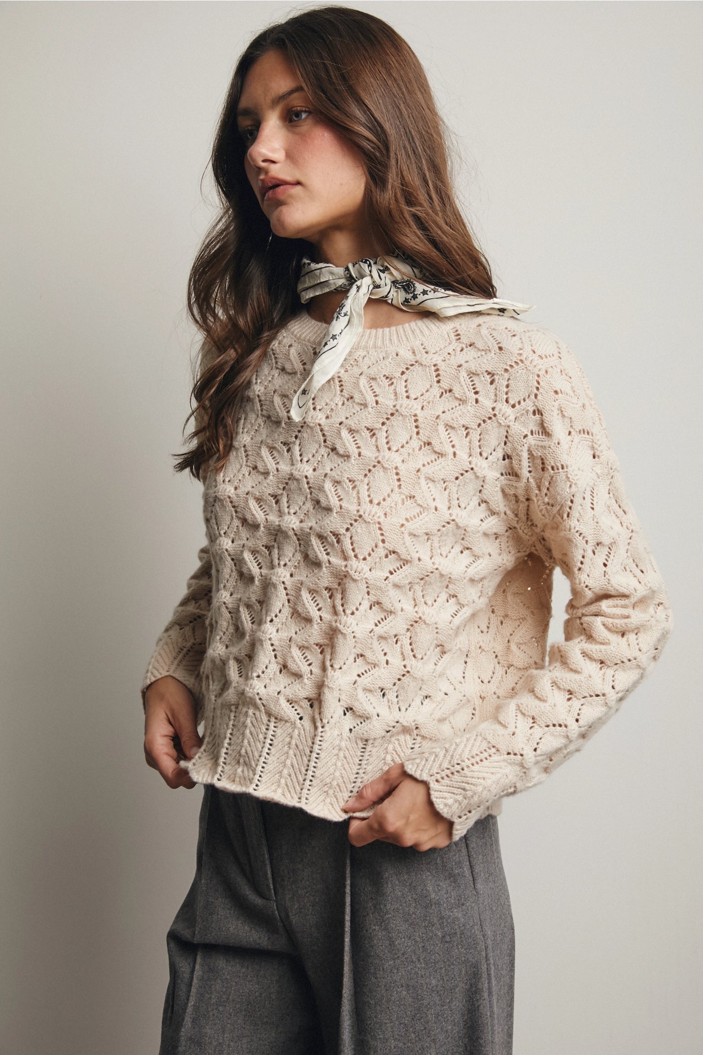Piper Pointelle Sweater